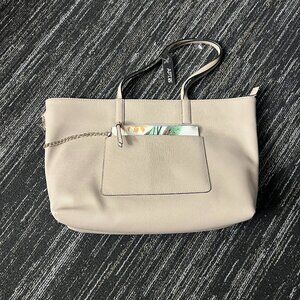 Apt. 9 Jade Soft Tote / Top Zip / Double Handled w/ Floral Chain Wallet *NWT